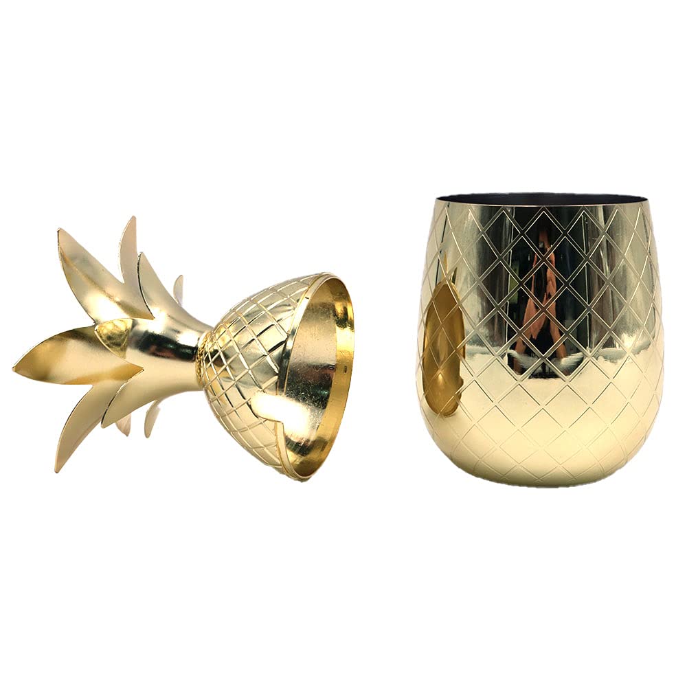 500 ml/18oz Ananas forma creativa personalizzata cocktail tazza in acciaio inox per fare un cocktail