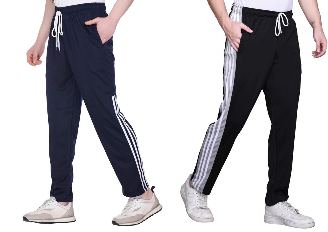 Men Track Pants (PIK-03-BLACK-01-BLUE-COMBO)-picture-18