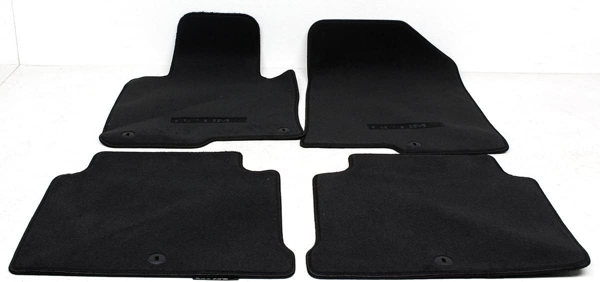 D5F14-AU000 OEM Black 4pc Carpeted Floor Mat Set for Kia Optima
