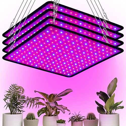 Liliful 4 Pcs Grow Lights Panel 200W Artificial Full...
