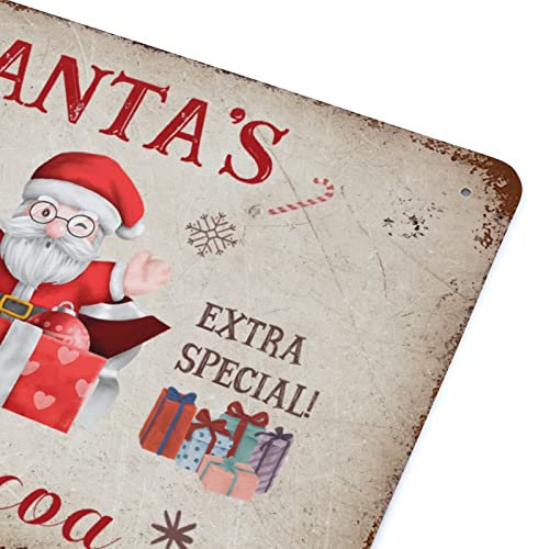 Panneau aluminium Santa's Hot Cocoa durable et résistant aux intempéries extérieure - 7