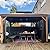PURPLE LEAF 10' X 12' Outdoor Hardtop Gazebo for Patio Galvanized Steel Double Roof Permanent Canopy Teak Finish Coated Aluminum Frame Pavilion Gazebo with Netting