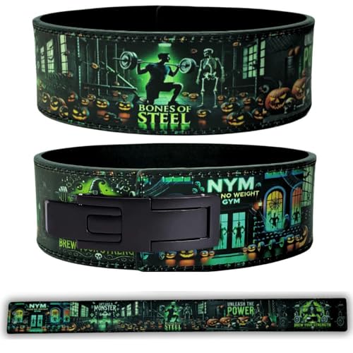 Halloween Anime Lever Weightlifting belt 13mm- Heavy Duty Leather Powerlifting Gym Belts for Back Support, Deadlift & Squats, Vibrant Colors – XS to 5XL