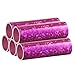 Produktbild PartyMarty Pinke Metallic Luftschlangen im 5er Sparpack - 5 Rollen mit je 18 holografisch-glitzernden Luftschlangen - für Karneval, Fasching, Geburtstag, Silvester, Dekoration Rosa GmbH® EU Ware