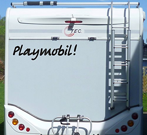 WERBEPUNKT. Aufkleber Playmobil Wohnmobil Wohnwagen Camper Camping Caravan Auto - 100 cm/Weiß WERBEPUNKT. Aufkleber Playmobil Wohnmobil Wohnwagen Camper Camping Caravan Auto - 100 cm/Weiß