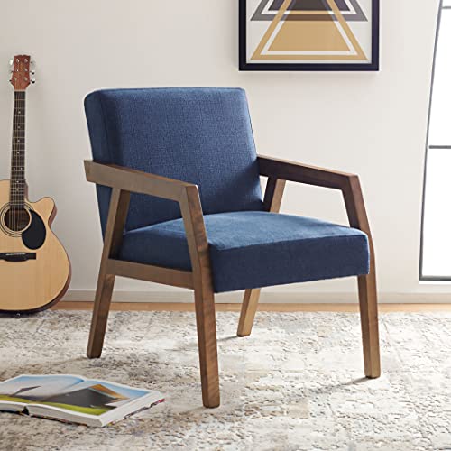 Sillón Plegable Tela Azul marino miniatura 1