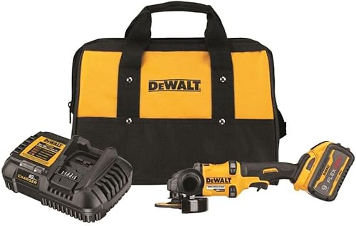 DEWALT FLEXVOLT 60V MAX* Amoladora angular con kit de freno de retroceso, 4-1/2 pulgadas a 6 pulgadas (DCG418X1)