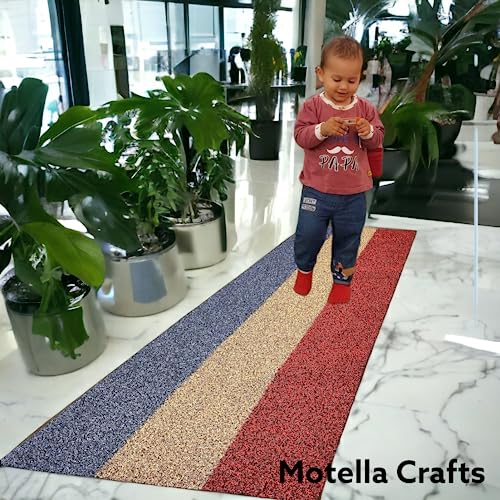 Image of 60 x 75 cm PVC Multigrass Strip Modern Multipurpose Mat for Home,showrom,Shop,Office Entrance, Indoor Outdoor Anti Slip PVC Floor Mat for Bedroom Kitchen