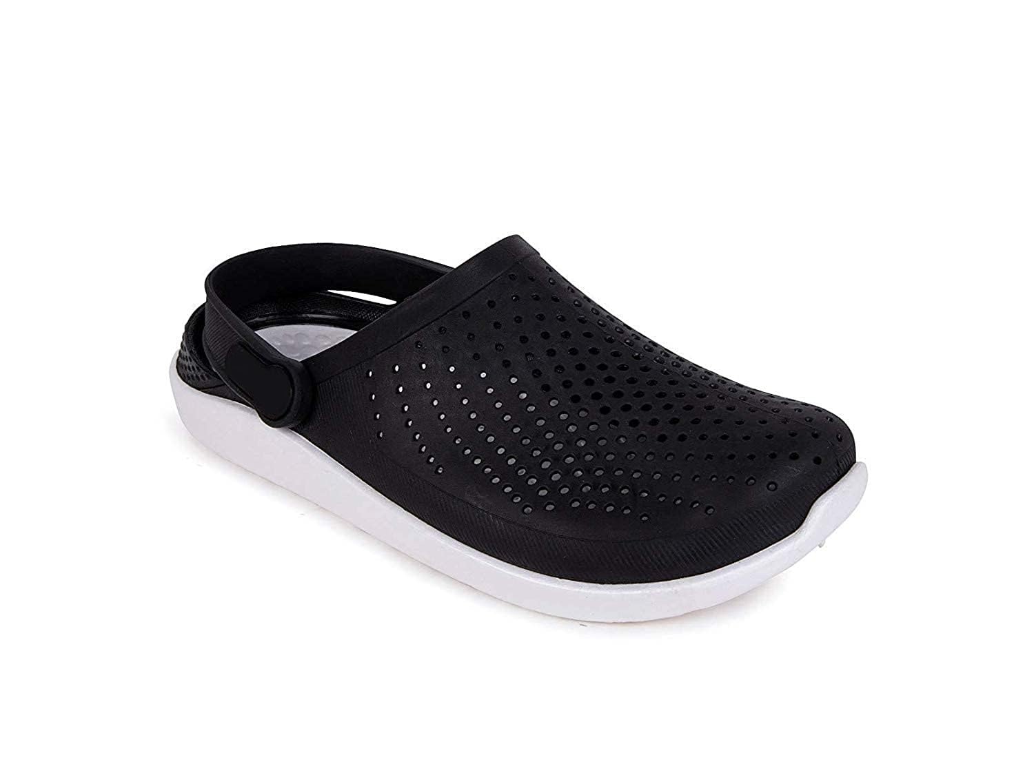 CABANARETAIL Super Flexible Multicolored Rubber Clogs for Mens (B_Black) - 8UK (B09PVH363B) Amazon Price History, Amazon Price Tracker