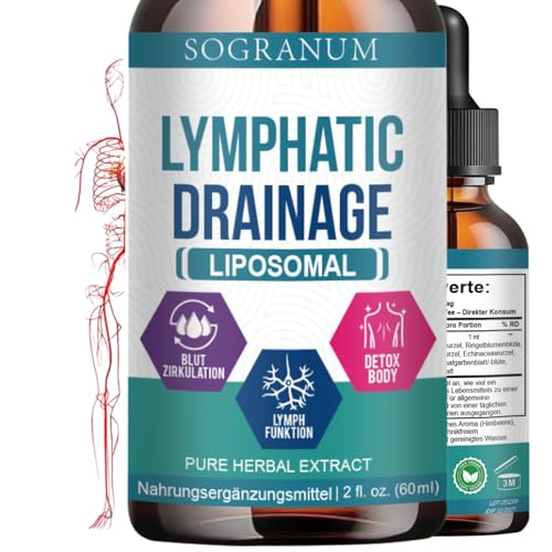 Drenaje linfático liposomal | Circulación sanguínea, flebitis, presión arterial | Limpieza desintoxicante con equinácea | 98% de absorción por el organismo | 60 ml