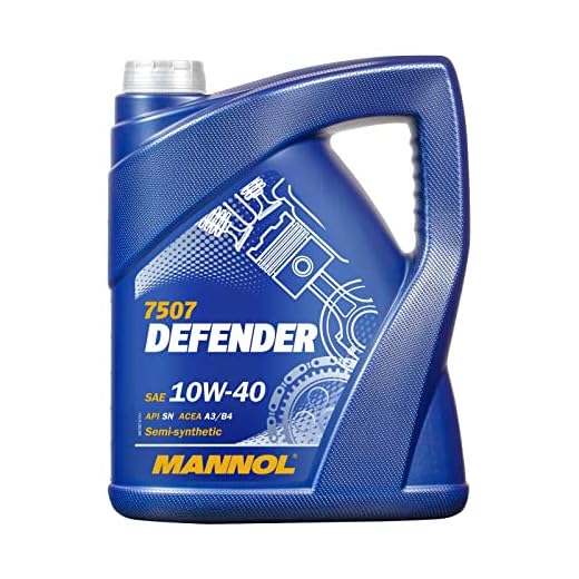 MANNOL 10256600500 Defender 10W40 SL/CF - Aceite semisintético para Motor, 5 l