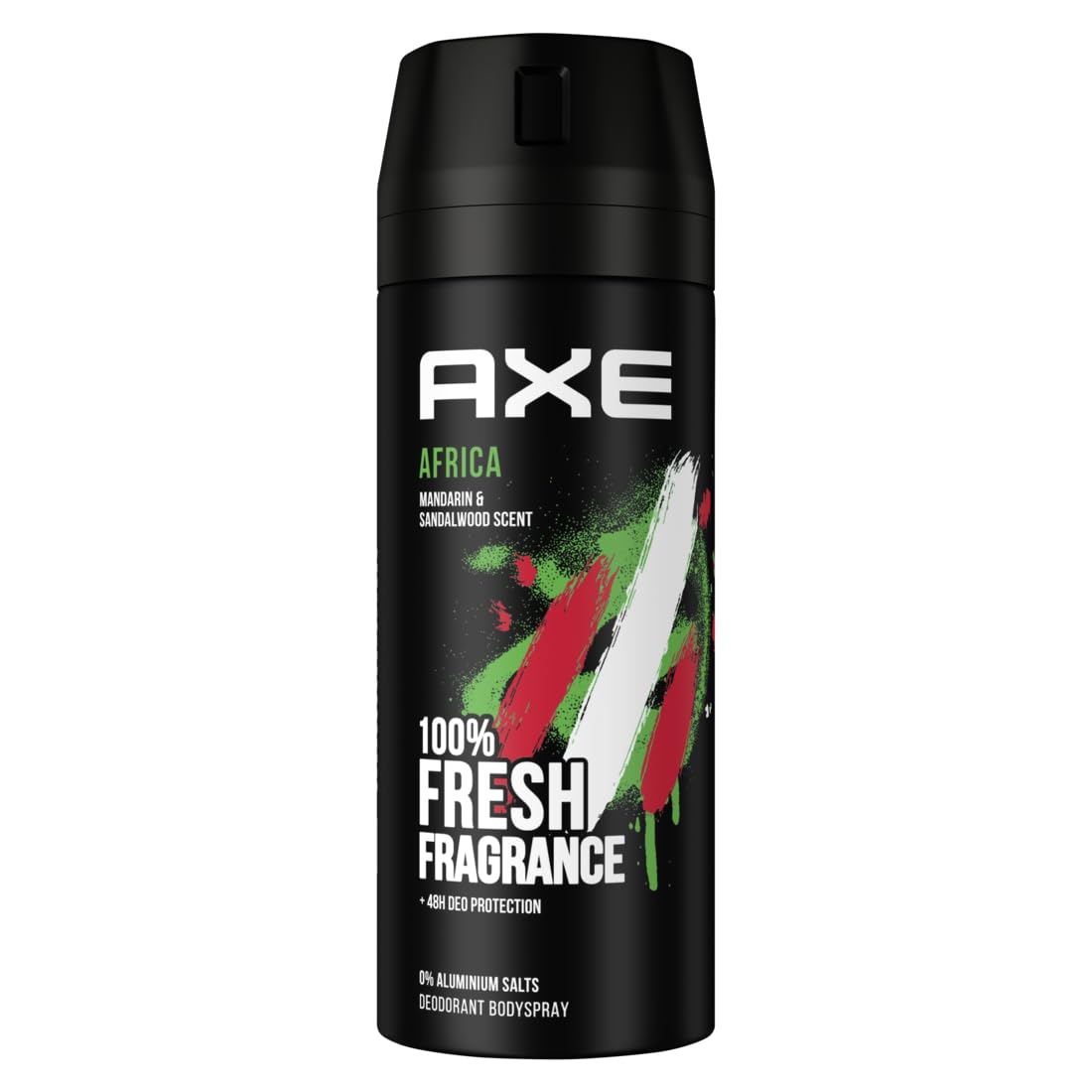 AXE Afryka dezodorant w sprayu do ciała z ochroną 48H przed zapachem ciała, bez soli aluminiowych, 12 sztuk
