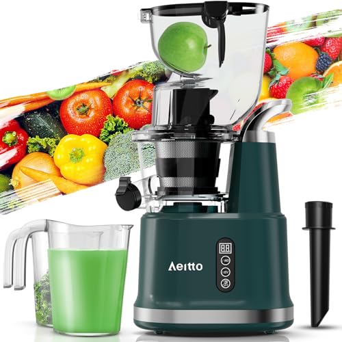 Cold Press Juicer,Aeitto Slow Masticating Juicer...