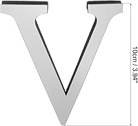 Vista 50 de PATIKIL Adhesivos de pared de acrílico 3D con letras B, autoadhesivas, para decoración del hogar, letrero artístico, para bricolaje, decoración