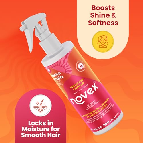 Novex My Beach Hair Protector Sin Enjuague, Protección Térmica para el Cabello, Hidratación y Protección contra el Sol, la Sal y el Cloro - 200 ml - imagen 6