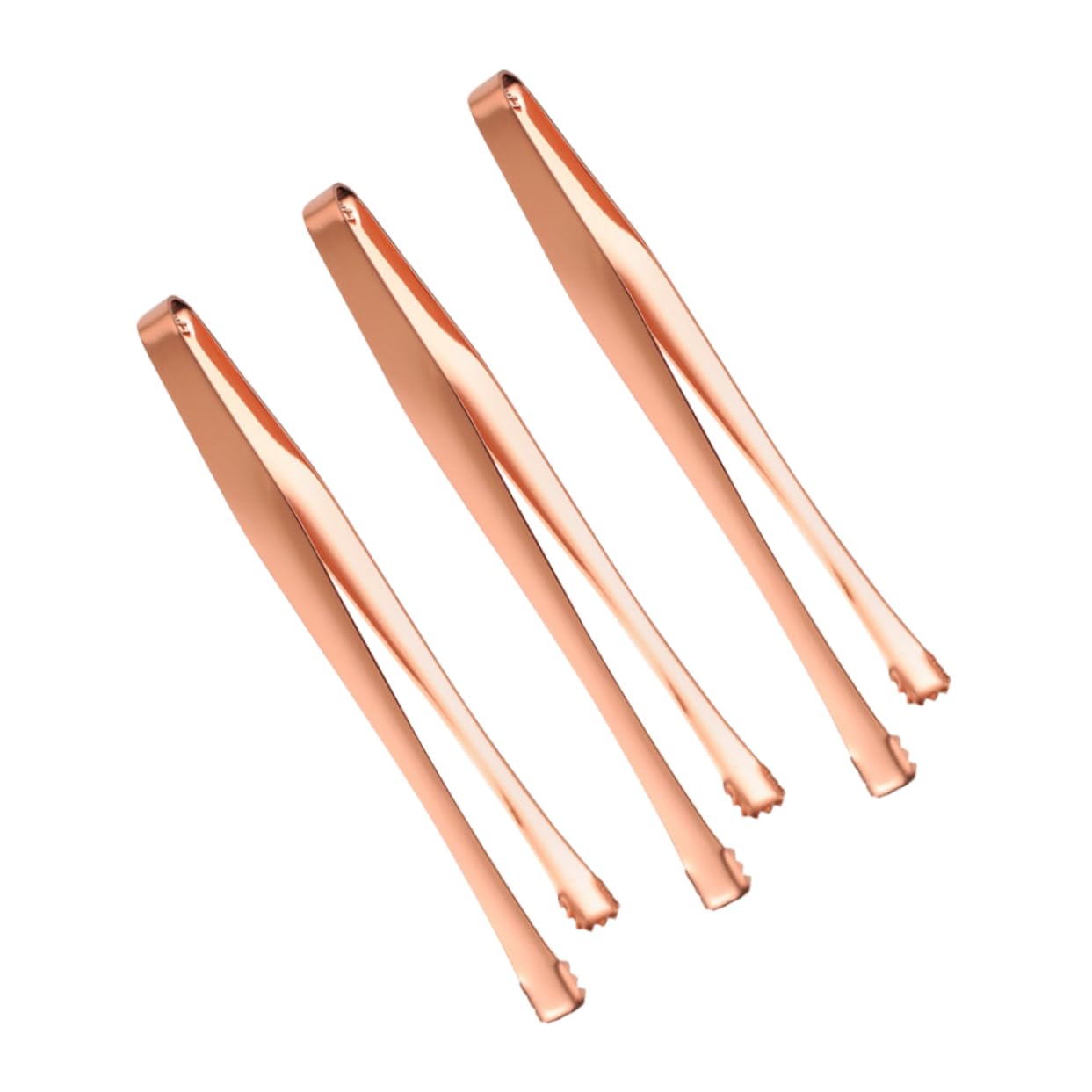Alipis 3Pcs Stainless Steel Ice Tongs Non Slip Sugar Tongs for Ice Cubes Sugar Easy to Clean Kitchen Tools