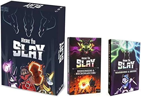 ORGEFY 3-Piece Here to Slay Strategy Game Base Game Family Gathering Casual Board Game