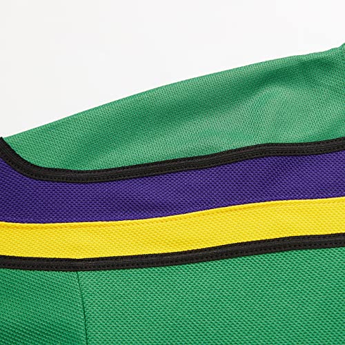 Image of Mighty Ducks jersey Movie Ice Hockey Jersey S-XXL Charlie Conway #96 Adam Banks #99, 90S Hip Hop Clothing for Party