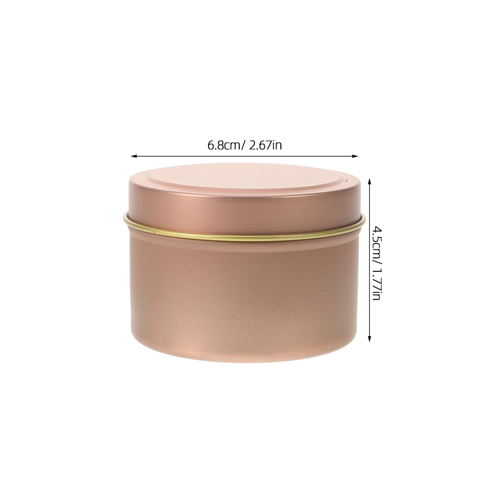 Cabilock 12pcs Candle Jars Metal Tins with Sealing Lids for Candle Making Storage and Crafts Elegant Design for Home Decor and