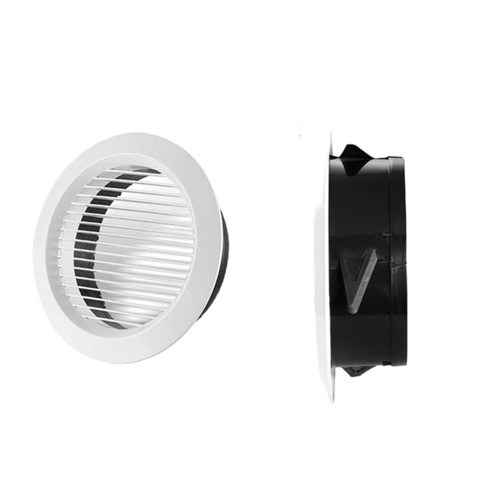 Fdbtyjn 150Mm Vent Cover Vent Cover 75-200Mm Ventilation Grille Round Adjustable Wall Interior Vent Ventilation Grille Vent Cover Louver Air Outlet Fresh System(150Mm)