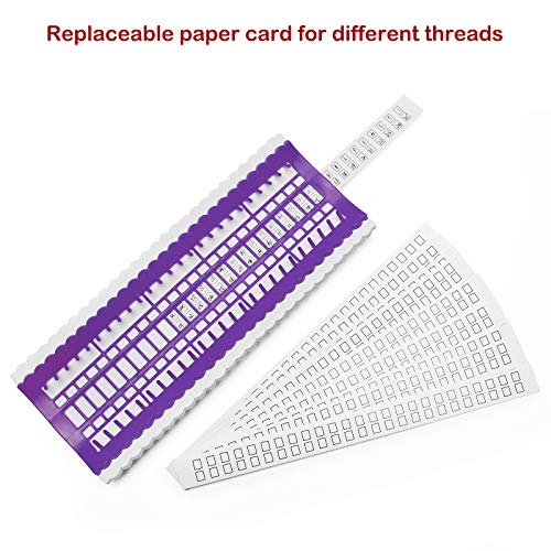 Image of 50 Positions Floss Organizer Embroidery Shelf, Luxiv Thread Organizers for Cross Stitch Embroidery Thread Holder with 15Pcs Replaceable Paper Card Sewing Needle, Embroidery Floss Organizer (Pack of 3)