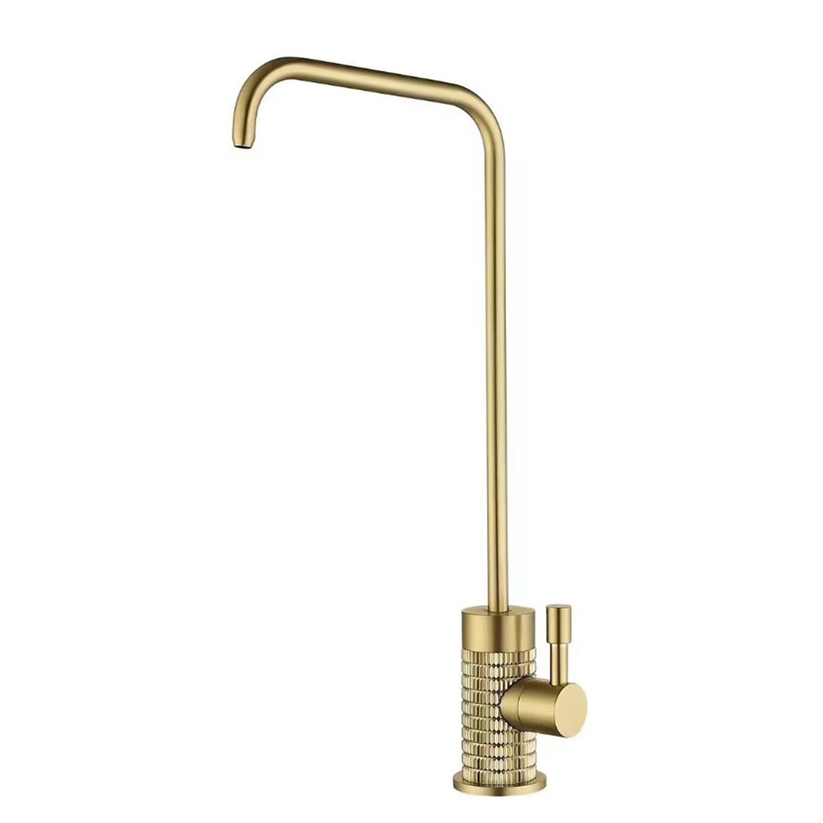 WDSOPK faucet Filter tap for Kitchen Sink Faucet Swivel Brass Single Cold,Brushed Gold A (Brushed Gold a A)