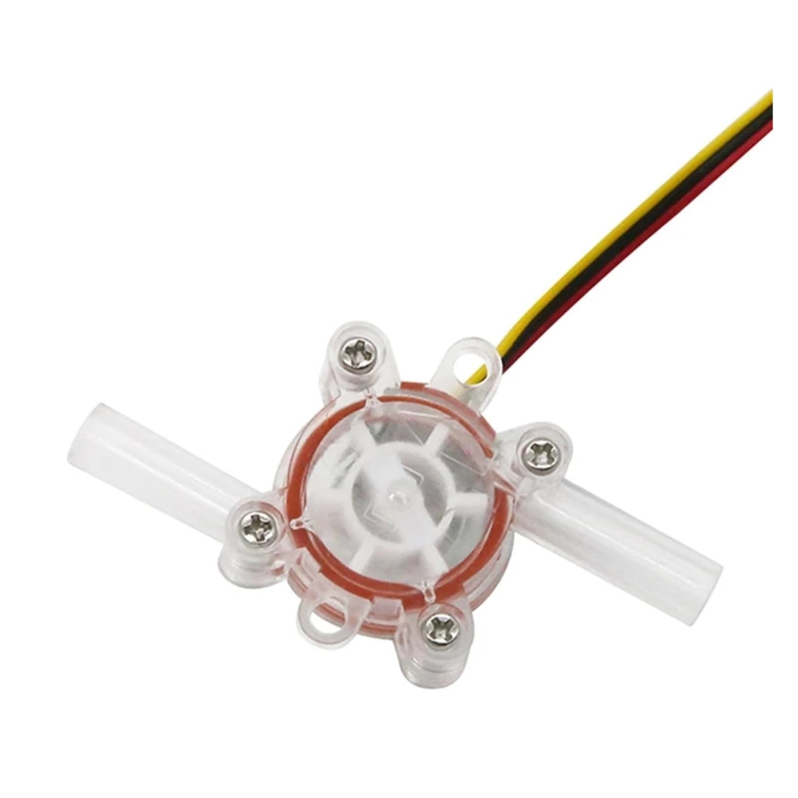 Flow Sensor Meter Digital Pipeline Water Flow M17D Water Flow Fluid Meter Water Transparent Enclosure Flow Counter 0.15-1L/min 2.5-24V