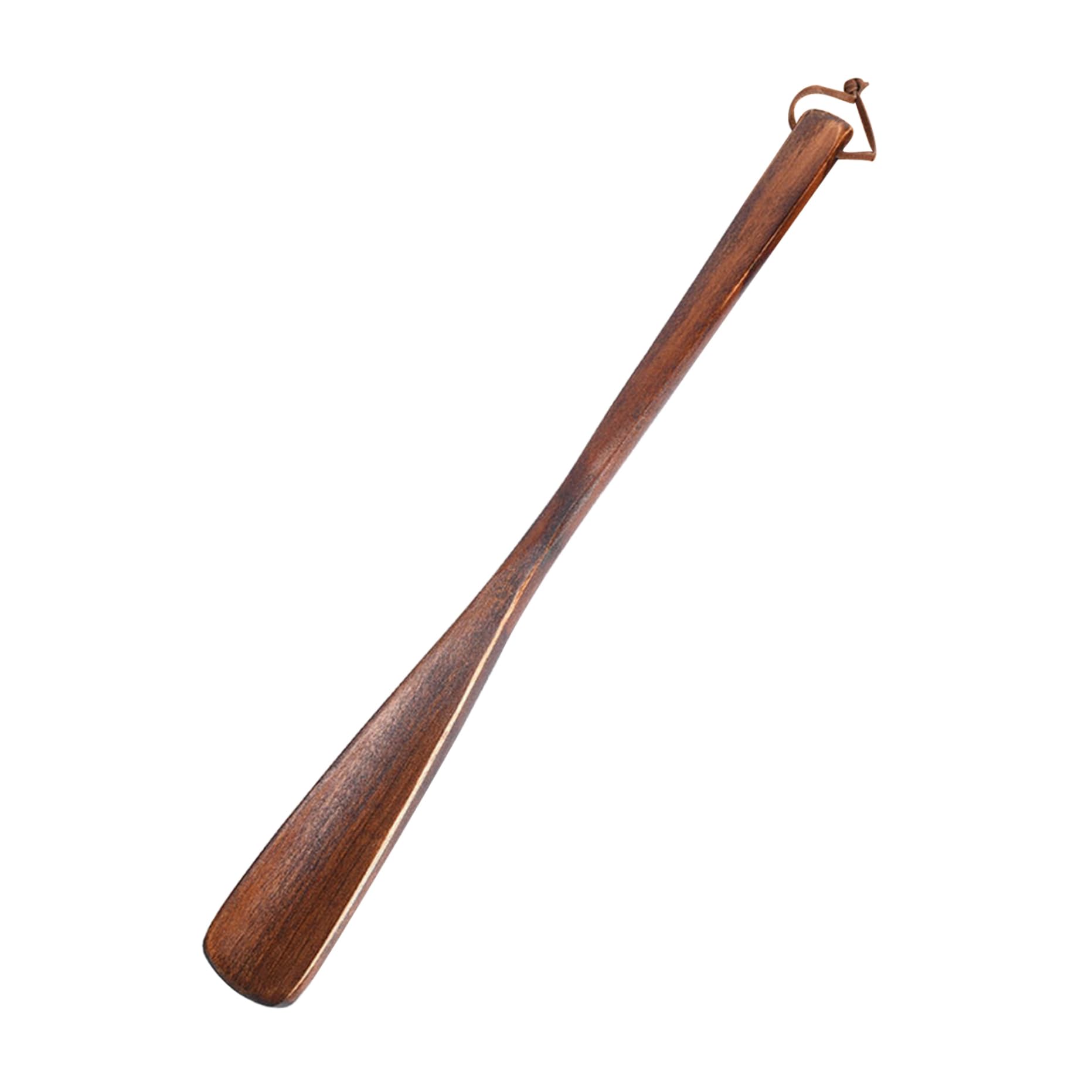 Azidweryq Unisex 1Pcs Shoehorn, Shoehorn Long-Handle Wood Shoe Horn Long Handle With Leather Lanyard 40Cm Shoe Horn For Seniors Men Women Kids Travel Lifter For Seniors