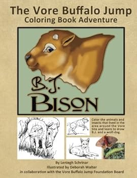 Paperback The Vore Buffalo Jump Coloring Book Adventure with B.J. Bison Book
