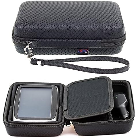 Black Hard Case for TomTom GPS with Lanyard Cover