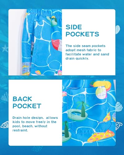 Image of SURF CUZ Boys Swim Trunks Toddler Swim Shorts UPF 50+ Bathing Suit for Boy Swimsuit Quick Dry Mesh Beach Boardshorts Swimwear