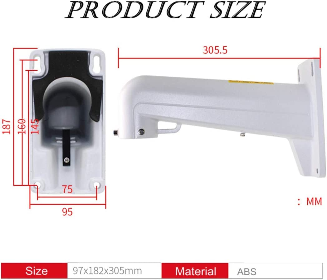 Raise Wall Mounting 1296p WI-Fi Bracket Indoor/Outdoor In White Color Only Suitable For Speed Dome Pendent Ptz Camera Mounting 1