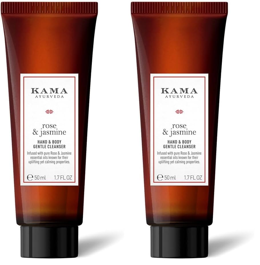 Kama Ayurveda Rose & Jasmine Moisturising Body Cleanser 50ml (Pack of 2)-image-44