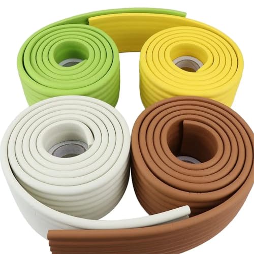 Protector de bordes de espuma, tira de protección de seguridad de 2 metros para esquinas de escritorio y mesa, cojín de seguridad infantil para protección del hogar