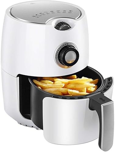 Freidora de aire Freidora de aire sin aceite, baja en grasa, automática multifuncional para el hogar, freidora eléctrica de reemplazo (color blanco,