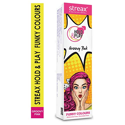 Streax Professional Hold & Play Funky Colours – Groovy Pink 100 g