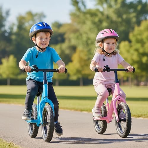 Image of HONEY JOY Toddler Balance Bike, 11 Inch Baby Push Bicycle w /Adjustable Padded Seat & Handlebar, Ultra Light Steel Frame, No Pedal Walker Bike Riding Toy, Birthday Gift for Boys Girls Aged 2-5