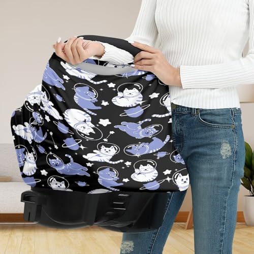 Image of Dinosaur Car Seat Canopy Breastfeeding Cover - Multi Use Baby Stroller and Carseat Cover, All Weather Breastfeeding Covers, Boys and Girls Shower Gifts