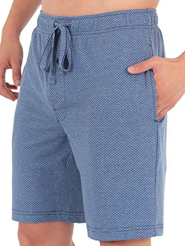 Fruit of the Loom Mens Pajama Shorts 2 Pack, Breathable Mesh Lounge Sleepwear Set with Elastic Waistband and Pockets2