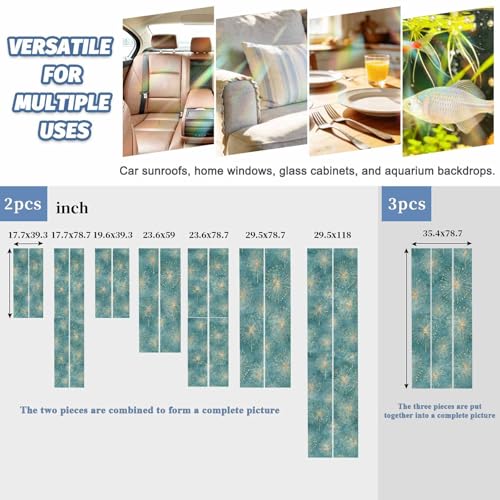 Película Decorativa para Ventanas Vinilo Rainbow 19.6" x 39.3" (2 pcs) miniatura 5