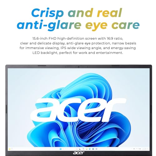 Image of Acer Aspire 15.6 inch FHD Laptop for Home & Work, Intel Celeron N4500, 8GB RAM, 128GB SSD, Windows 11, Fast WiFi, HDMI, Thin & Lightweight