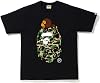 24ss Trendy Casual Top Bap Long Term Couple Fashion Pure Cotton Double Yarn Men and Women Casual Sports Short Sleeve T-Shirt - Color3||M