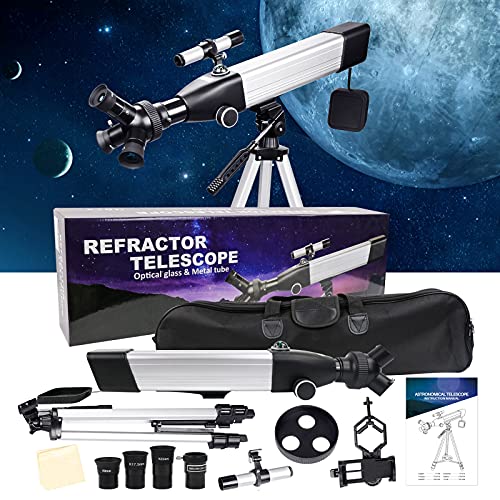 BNISE Teleskop für Erwachsene und Kinder, Anfänger, 60 mm Blende, 500 mm Fokuslänge, 20 x 167 x Vergrößerung, tragbares… – Bild 8