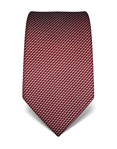 Vincenzo Boretti Herren Krawatte reine Seide gemustert edel Männer-Design zum Hemd mit Anzug für Business Hochzeit 8 cm schmal / breit weinrot Cover