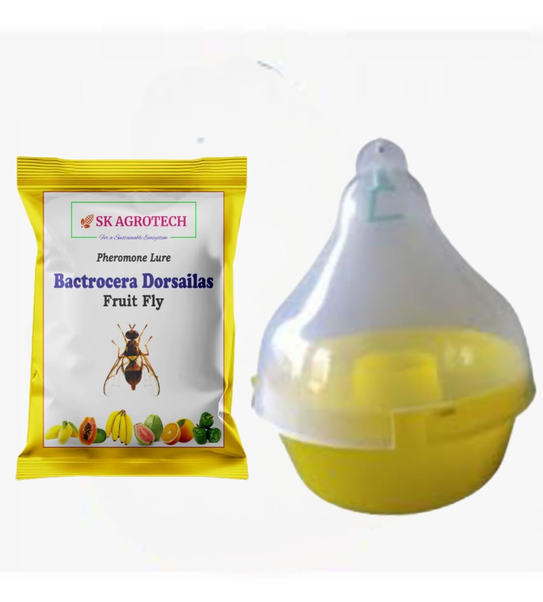 bactrocera dorsalis fruit fly pheromone lure with macphail trap | effective control of mango, guava & fruit flies | eco-friendly ipm solution (1)