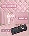 Carry On Luggage 22x14x9 Airline Approved, 20 Inch Softside Suitcase with 4 Pcs, Lightweight Luggage for Women with TSA Lock and 4 Spinner Wheels, Soft Side Carry-on Suitcases for Travel, Pink