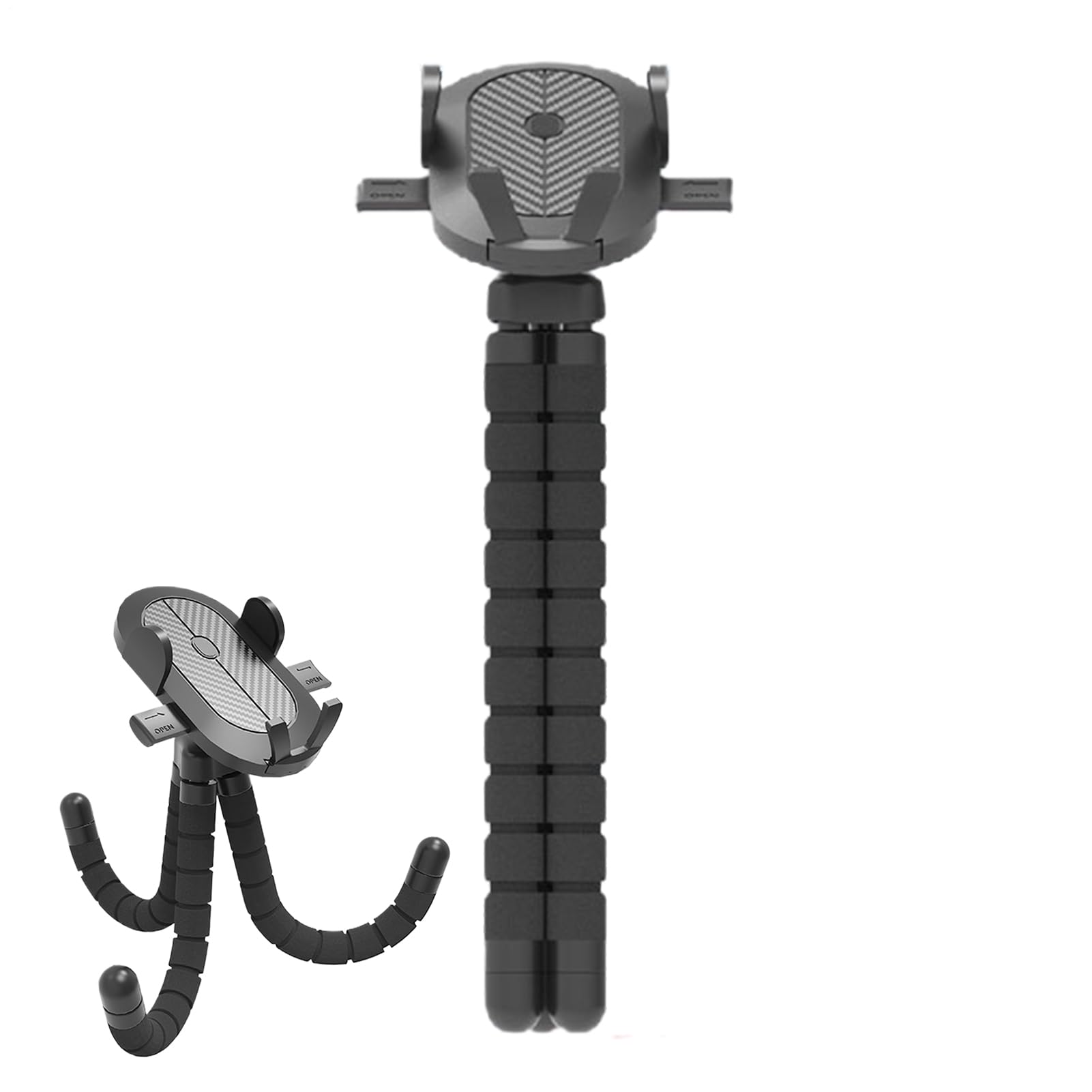 Soporte para teléfono para cochecito | Soporte giratorio de 360° para teléfono inteligente | Soporte antivibración para ciclismo, silla de ruedas, cinta de correr, cochecito de bebé, kayak