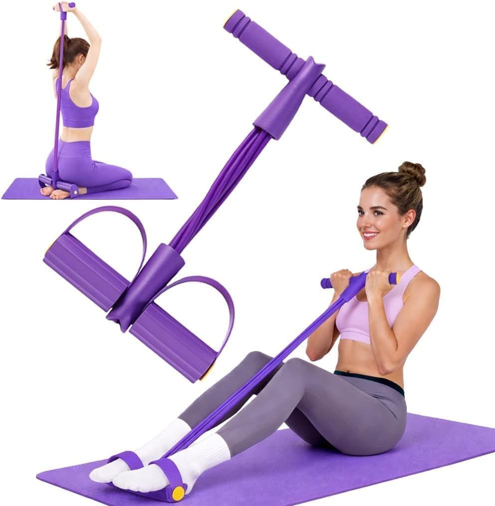 DANARSK Resistance Band for Workout & Fitness | Elastic Exercise Band for Strength Training, Yoga, Pilates & Home Gym | Full Body Workout Resistance Bands for Men & Women | Portable Stretch Band-image-9