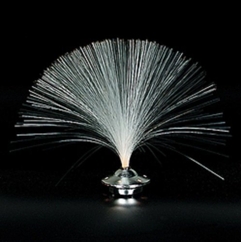Plastic Mini Silver UFO Lamp Multi Color Fiber Optic Light by Fun Express