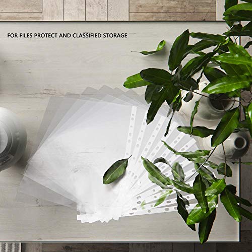 PVC Material: 100 unidades de saco de armazenamento de papel transparente A4, bolsa de proteção A4,